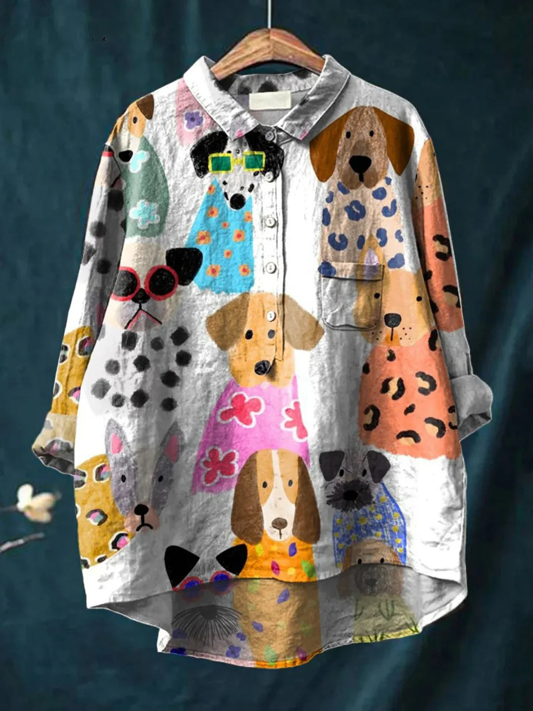 Coralie | Women's Art Print Casual  Shirt